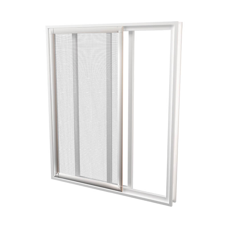 Mosquitera corredera mini aluminio blanco ventana tela fibra de vidrio